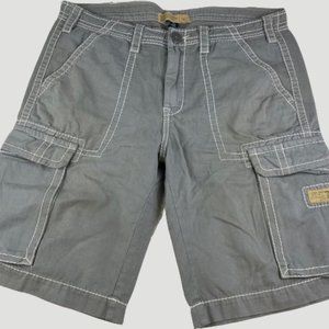True Religion Isaac Tonal Stitched Cargo Shorts 36